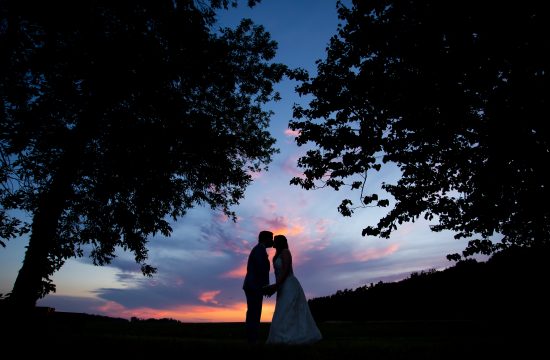 Vizcarra Vineyards Becker Farms Wedding Sunset